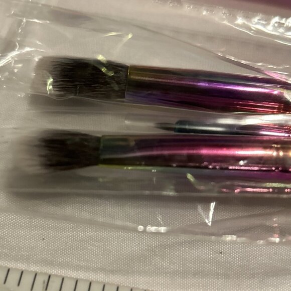 MORPHE 4-Piece Brush Set And Stroke Of Glam Bag 3 Brushes & Iridescent Bag New - Picture 3 of 12